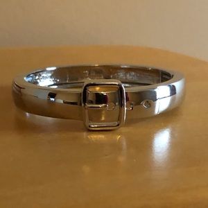 Silver belt buckle bracelet